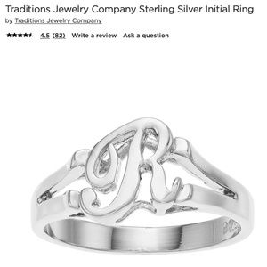 Traditions Jewelry Company Sterling Silver Initial Ring